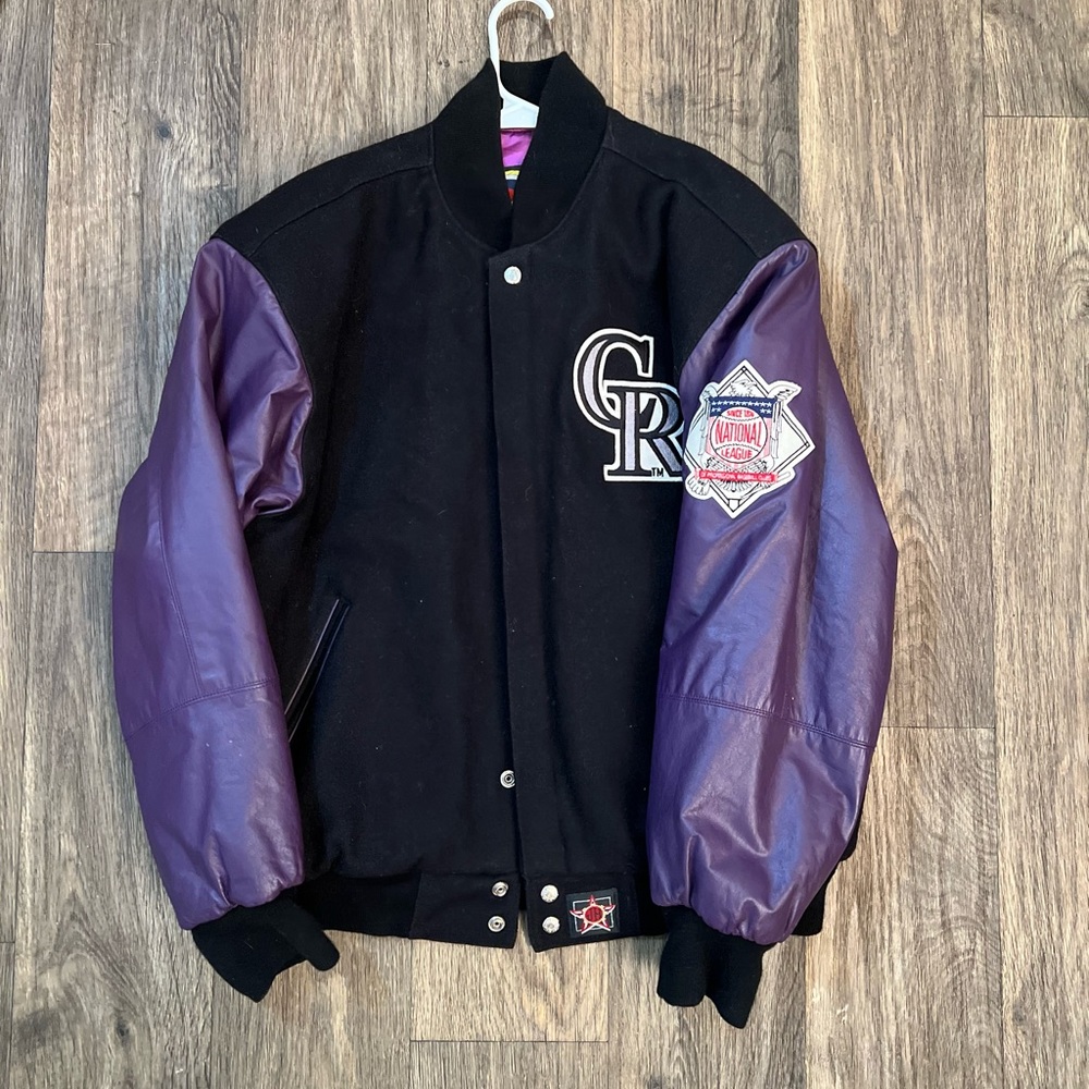 Vintage Colorado Rockies JH Design Group Letterman Jacket